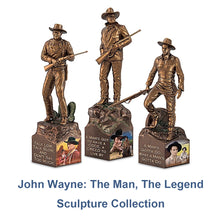 Load image into Gallery viewer, The Bradford Exchange A Creed Issue #3 John Wayne: The Man, The Legend Sculpture Collection Cold-Cast Bronze 9-inches - RCE Global Solutions
