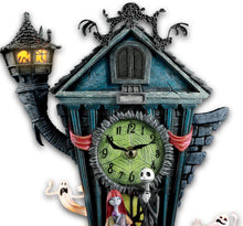 Load image into Gallery viewer, The Bradford Exchange Cuckoo Clock: Tim Burton&#39;s The Nightmare Before Christmas Wall Clock - RCE Global Solutions
