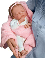 Load image into Gallery viewer, The Ashton-Drake Galleries Cuddle Caitlyn with Warming Feature and Blanket - So Truly Real® Lifelike &amp; Realistic Newborn Baby Doll 17-inches - RCE Global Solutions
