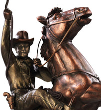 Load image into Gallery viewer, The Bradford Exchange John Wayne Clock with Bruce Emmett Art and Bronze-Tone Sculpture - RCE Global Solutions
