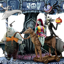 Load image into Gallery viewer, The Bradford Exchange Tim Burton&#39;s The Nightmare Before Christmas Rotating Musical Carousel Sculpture: Lights Up - RCE Global Solutions
