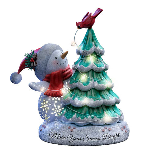 Bradford Exchange Sparkle Delights Snowman Sculpture Make Your Season Bright #1 - RCE Global Solutions