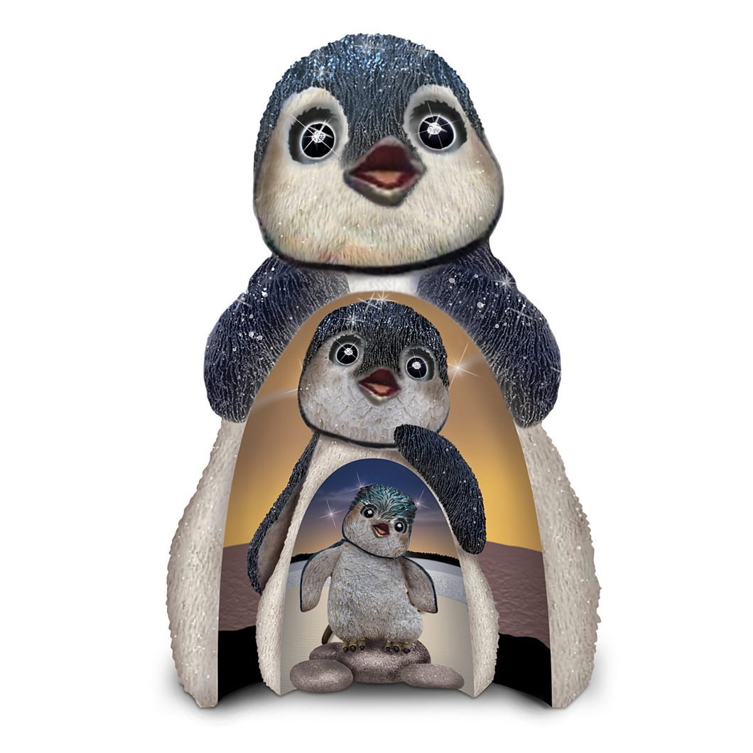 Blake Jensen Nesting Penguin Figurine Set With Crystals The Hamilton Collection - RCE Global Solutions