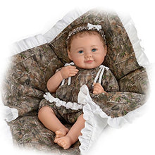 Load image into Gallery viewer, The Ashton - Drake Galleries Camo Cutie Fully Poseable Weighted Lifelike Realistic Baby Girl Doll with Camo Outfit and Blanket by Ping Lau 18&quot; - RCE Global Solutions
