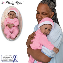Load image into Gallery viewer, The Ashton - Drake Galleries Kayla the Comfort Doll Designed for Dementia and Alzheimer&#39;s Therapy Realistic African American Black Baby Girl Weighted Poseable with Soft RealTouch® Vinyl Skin 18-inches - RCE Global Solutions
