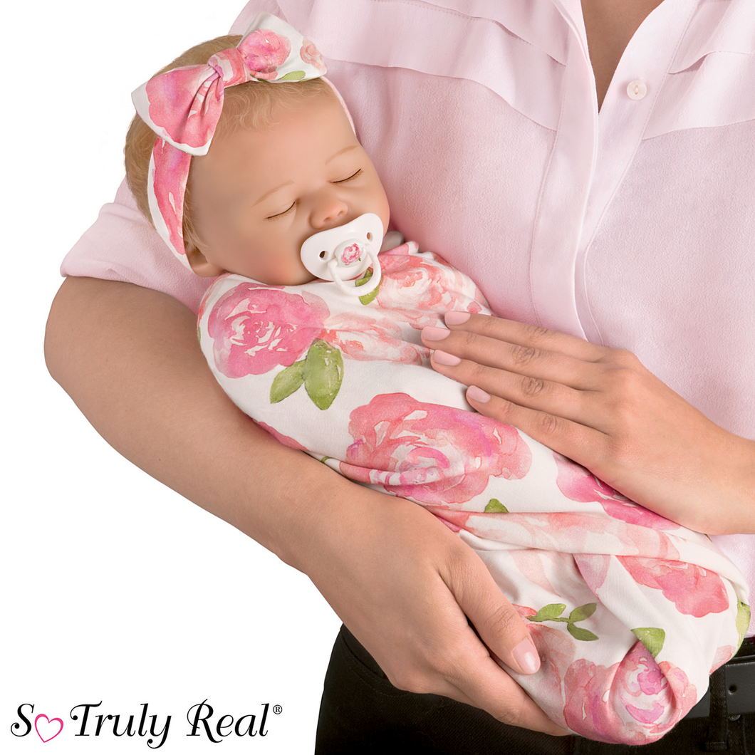 The Ashton - Drake Galleries Rosie Baby Girl So Truly Real® Collector’s Edition Lifelike & Hand-painted RealTouch® Vinyl Skin Realistic Weighted Doll by Marissa May 19-inches - RCE Global Solutions