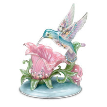 Load image into Gallery viewer, The Bradford Exchange Lena Liu Porcelain Hummingbird Accent Lamp: Radiant Gardens - RCE Global Solutions
