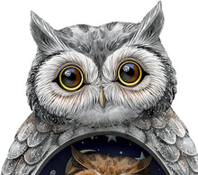 Load image into Gallery viewer, Blake Jensen Owl Family Nesting Trio Figurine Set with Swarovski Crystals by The Hamilton Collection - RCE Global Solutions
