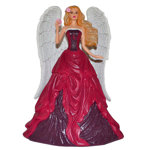 The Hamilton Collection Angel of Hope On The Wings of Hope Figurine Inspiring Breast Cancer Awareness by Nene Thomas 7-inches - RCE Global Solutions