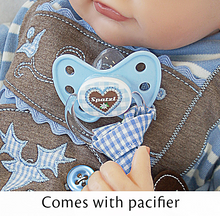 Load image into Gallery viewer, The Ashton - Drake Galleries Anton Baby Boy Doll In A Custom German Lederhosen Outfit with Pacifier Handcrafted So Truly Real® &amp; RealTouch® Vinyl Skin Baby Doll by Linda Murray 18-inches - RCE Global Solutions
