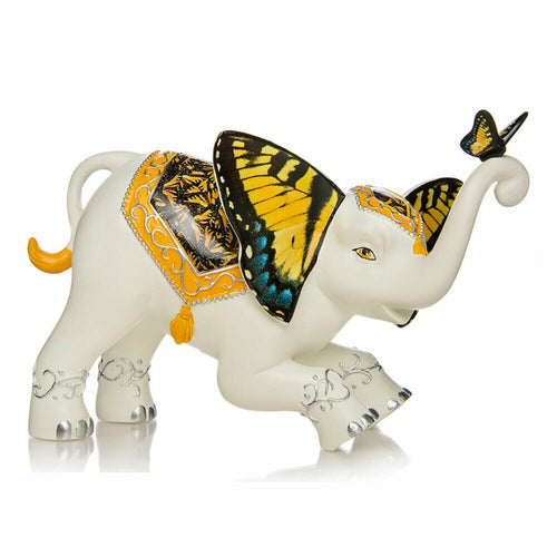 The Hamilton Collection Serene Swallow Butterfly and Elephant Figurine