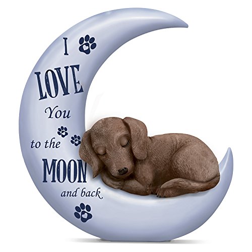 The Hamilton Collection Blake Jensen Dachshund Figurine: I Love You to The Moon and Back