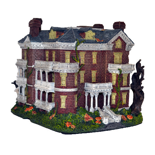The Bradford Exchange America's Most Haunted Village Collection Issue #11: 'Kehoe House' Illuminated Sculpture with Detailed Hand-Painted Features & Historical Newspaper Card Halloween Decorations 6.5-Inches