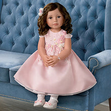 Load image into Gallery viewer, The Ashton-Drake Galleries Isn&#39;t She Lovely So Truly Real® Lifelike Child Girl Doll with Custom Satin Dress Poseable Arms and Soft RealTouch® Vnyl Skin 28&quot;-Inches - RCE Global Solutions
