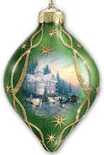 Load image into Gallery viewer, The Bradford Exchange Thomas Kinkade Light Up The Season Illuminated Glass Ornaments: Set of 4 - RCE Global Solutions
