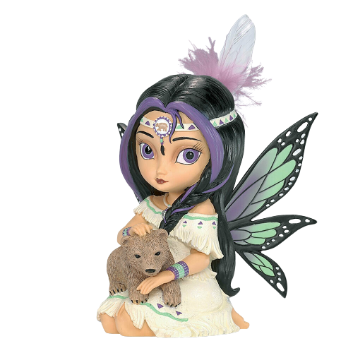 The Hamilton Collection Wildwood, The Spirit of Power Fairy with Bear Figurine by Jasmine Becket-Griffith 4-inches - RCE Global Solutions