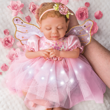 Load image into Gallery viewer, The Ashton - Drake Galleries Dream Blossom Silicone Fairy Baby Doll with Illuminated Outfit Poseable &amp; Handcrafted TrueTouch® Authentic Silicone Skin Baby Girl Doll by Ina Volprich 13.5&quot;-Inches - RCE Global Solutions
