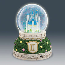 Load image into Gallery viewer, The Bradford Exchange Disney Cinderella Rotating Glitter Globe with Lights &amp; Music 7-inches - RCE Global Solutions
