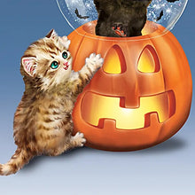 Load image into Gallery viewer, The Bradford Exchange Happy Meow-loween Illuminated Holiday Water Globe Sculpture Collection by Kayomi Harai 4.2-inches - RCE Global Solutions
