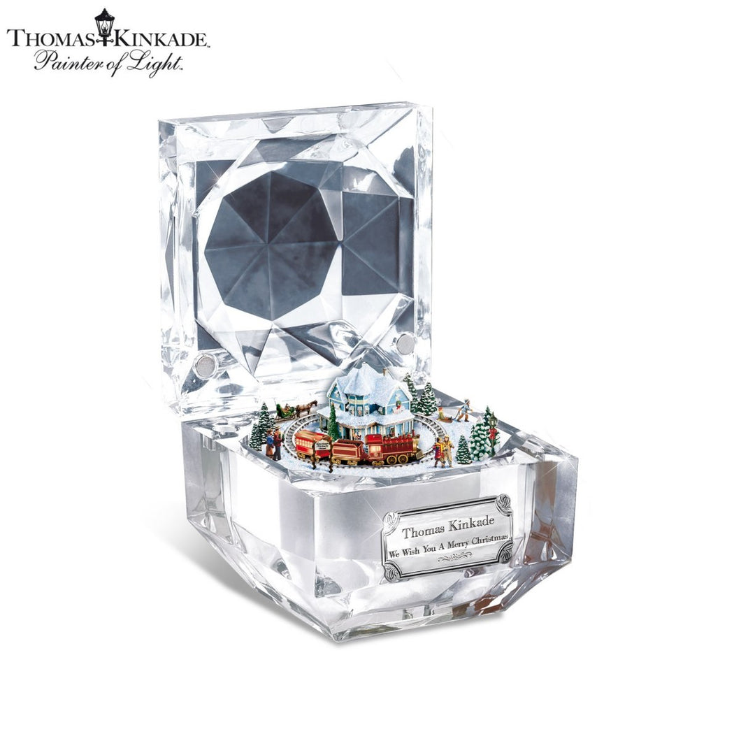 The Bradford Exchange Thomas Kinkade We Wish You A Merry Christmas Best Loved Christmas Carols Music Box - RCE Global Solutions