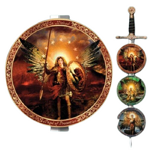 Load image into Gallery viewer, The Bradford Exchange St. Michael Angel of Protection Plate #1 Power of His Will Archangels - RCE Global Solutions
