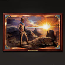Load image into Gallery viewer, John Wayne True Spirit Of The West Illuminated Panoramic Wall Décor by The Bradford Exchange - RCE Global Solutions
