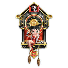 Load image into Gallery viewer, The Bradford Exchange Sculpted Betty Boop Sculpted Cuckoo Clock with Lights and Sound - RCE Global Solutions
