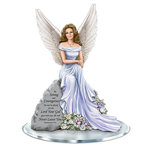 The Hamilton Collection Dona Gelsinger Angel of Courage Religious Figurine with Swarovski Crystals - RCE Global Solutions