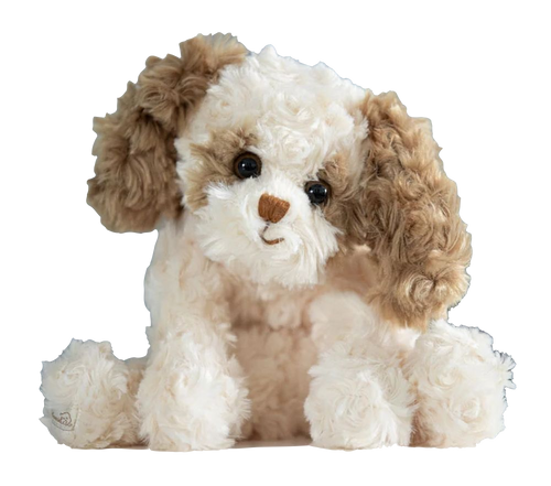 Bukowski Design Buddylina Brown & White Dog Super Soft High Quality Plush Stuffed Animal Toy 10"