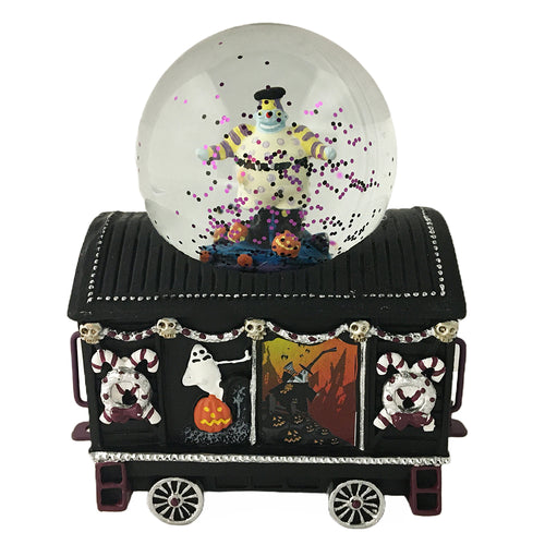 The Bradford Exchange Disney Tim Burton’s The Nightmare Before Christmas Glitter Globe Train Collection Issue #11: Clowning Around Handcrafted & Hand-Painted with Music & Glitter 4.5-Inches
