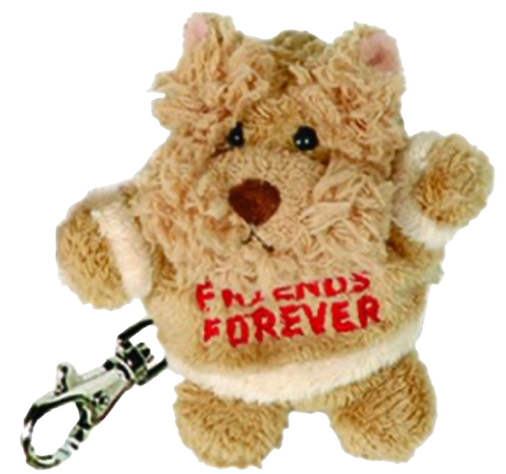 Bukowski Design Friends Forever Key Ring the Schnauzer Dog Brown Super Soft High Quality Plush Stuffed Animal Toy 3” - RCE Global Solutions