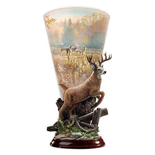 The Bradford Exchange Greg Alexander Magic in The Meadow Deer-Themed Torchiere Sculpture - RCE Global Solutions