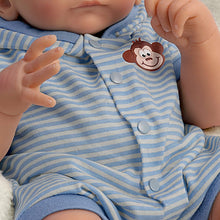 Load image into Gallery viewer, The Ashton - Drake Galleries Benjamin Lifelike So Truly Real® Baby Boy Doll Realistic Weighted Fully Poseable with Soft  RealTouch® Vinyl Skin by Master Doll Artist Tasha Edenholm 17&quot;-inches - RCE Global Solutions
