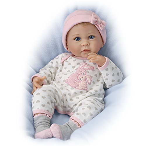The Ashton - Drake Galleries Somebunny Loves You So Truly Real® Baby Girl Doll Realistic Weighted Fully Poseable with Soft RealTouch® Vinyl Skin by Master Doll Artist Linda Murray 17