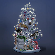 Load image into Gallery viewer, The Bradford Exchange Purr-fectly Mischievous Illuminated Kitten Tabletop Christmas Tree 13-inches - RCE Global Solutions
