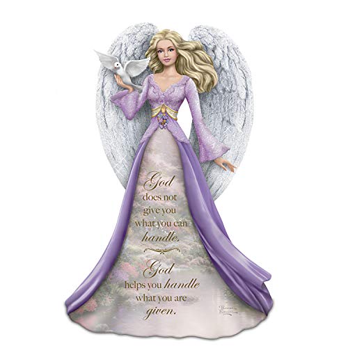 The Hamilton Collection Thomas Kinkade God Helps You Handle What You are Given Handpainted Angel Figurine - RCE Global Solutions
