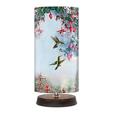 Load image into Gallery viewer, The Bradford Exchange Jewels Of The Garden Table Lamp Hummingbird Atrwork by Wanda Mumm 7-inches - RCE Global Solutions
