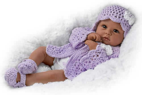 The Ashton - Drake Galleries Tiana Goes to Grandma's Lifelike So Truly Real® African American Black Baby Girl Doll with Soft RealTouch® Vinyl Skin by  Master Doll Artist Linda Murray 18