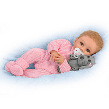 Load image into Gallery viewer, The Ashton - Drake Galleries Arianna Snuggle Pup Baby With Plush Dog RealTouch® Vinyl Skin So Truly Real® Lifelike &amp; Realistic Weighted Doll by Sherry Rawn 17-inches - RCE Global Solutions
