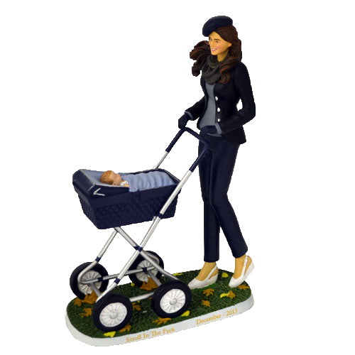 The Hamilton Collection The Royal Blessing Figurine Collection Happy Promenade Duchess Catherine & Prince George Figurine 7.88-inches - RCE Global Solutions