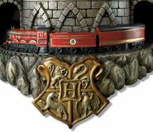 Load image into Gallery viewer, The Bradford Exchange Harry Potter Fully Sculpted Wall Clock With Harry Ron and Hermione Lights Music Motion Featuring Moving Hogwarts Express Train 13.5&quot;-Inches - RCE Global Solutions
