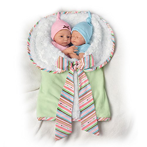 The Ashton-Drake Galleries: Madison and Mason Twins in Custom Bunting So Truly Real® Lifelike & Realistic Newborn Baby Dolls 13-inches - RCE Global Solutions