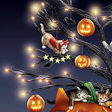 Load image into Gallery viewer, The Bradford Exchange Purr-fectly Mischievous Halloween Illuminated Tabletop Tree Featuring Hand-Painted Sculpted Cats Each with A Unique Costume - RCE Global Solutions
