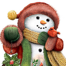 Load image into Gallery viewer, The Bradford Exchange Dona Gelsinger Snuggle Season Illuminated Snowman Figurine Collection Issue #1, 7 Inches - RCE Global Solutions
