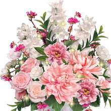 Load image into Gallery viewer, The Bradford Exchange Lena Liu Always in Bloom Floral and Crystal Vase Centerpiece: Lights Up - RCE Global Solutions
