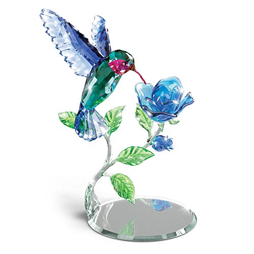 The Bradford Exchange Nature's Delicate Dance Crystal Hummingbird Sculpture 6