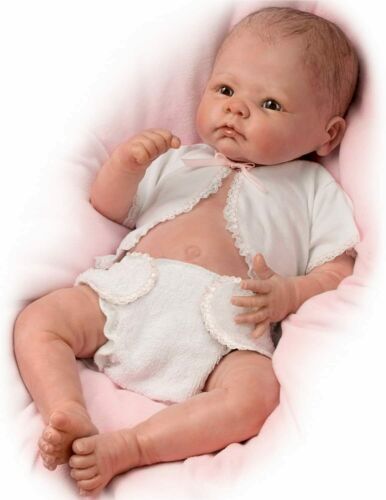 The Ashton - Drake Galleries Little Grace So Truly Real® Baby Girl Doll Weighted Fully Poseable with Soft RealTouch® Vinyl Skin by Award Winning Artist Linda Murray 20