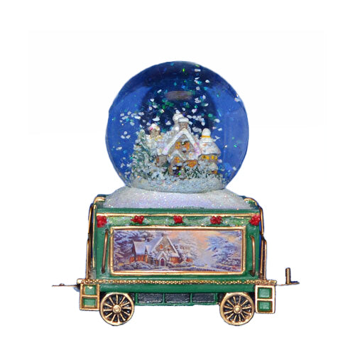 The Bradford Exchange Wonderland Express Miniature Snow Globe Collection: White Christmas Dreams by Thomas Kinkade Issue #8