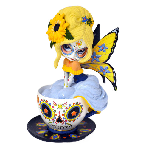 The Hamilton Collection Jasmine Becket-Griffith Savory Sunflower Tea with The Spirits Figurine - RCE Global Solutions