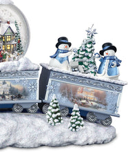 Load image into Gallery viewer, The Bradford Exchange Thomas Kinkade Snowfall Express Illuminated Snowglobe Train - RCE Global Solutions
